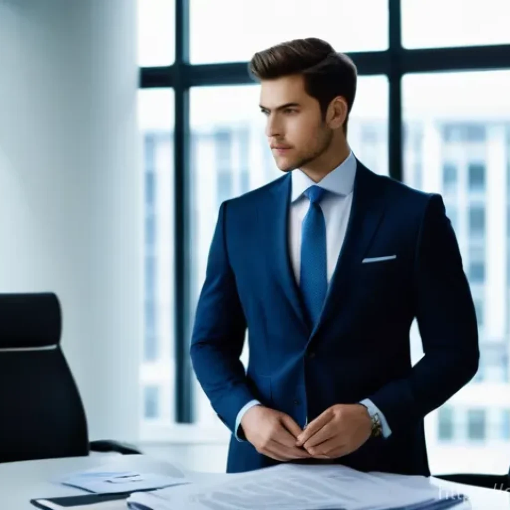 CFA 과목별 공부 전략 - **Prompt:** "A young, diverse financial professional, dressed in a sharp, modest business suit, stan...