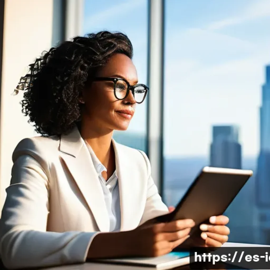 CFA 취득 후 네트워킹 방법 - **Prompt: Cultivating a Professional Digital Presence in Finance**
    A diverse female finance prof...