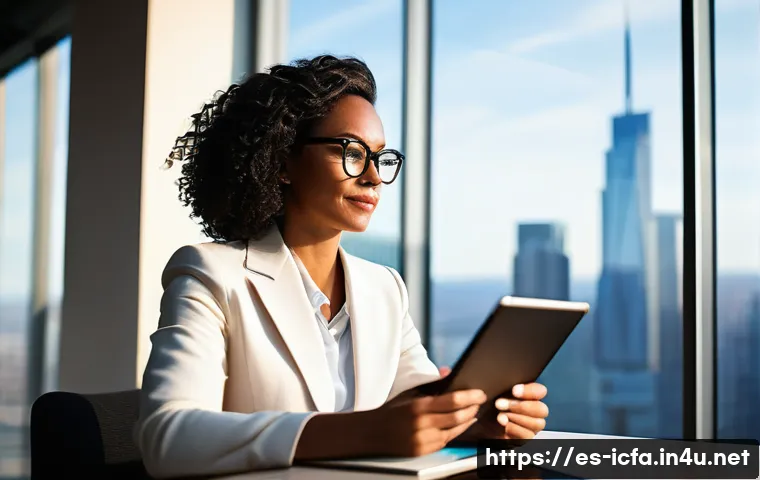 CFA 취득 후 네트워킹 방법 - **Prompt: Cultivating a Professional Digital Presence in Finance**
    A diverse female finance prof...